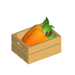 Carrot crop icon