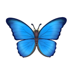 大藍閃蝶 insect icon